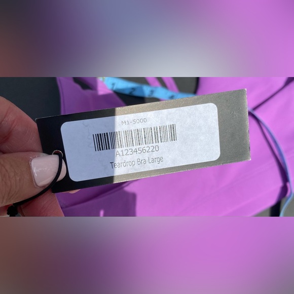 Montiel Teardrop Bra Purple Large NWT - Picture 12 of 15